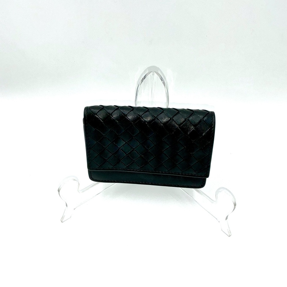 Bottega Veneta Intrecciato Leather Card Vase #928